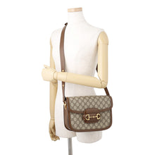 Load image into Gallery viewer, GUCCI Horsebit 1955 Shoulder Bag Beige602204 Leather Size Medium