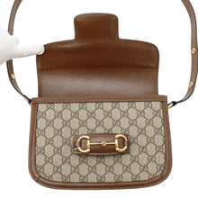 Load image into Gallery viewer, GUCCI Horsebit 1955 Shoulder Bag Beige602204 Leather Size Medium