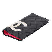 Load image into Gallery viewer, CHANEL Cambon Long Wallet Black/WhiteA26717 Lambskin