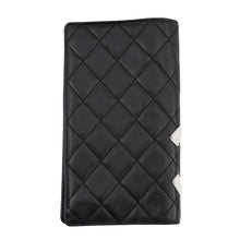 Load image into Gallery viewer, CHANEL Cambon Long Wallet Black/WhiteA26717 Lambskin
