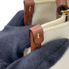 将图像加载到图库查看器中,BURBERRY Freya Tote 2WAY Bag Beige/Tan80441431 Canvas Leather Size Mini