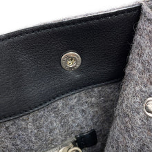 将图像加载到图库查看器中,SAINT LAURENT PARIS N/S Rive Gauche Tote Gray/Black63253924N4E1160 Felt Leather