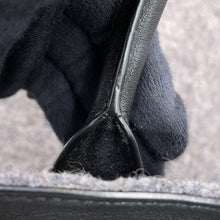 将图像加载到图库查看器中,SAINT LAURENT PARIS N/S Rive Gauche Tote Gray/Black63253924N4E1160 Felt Leather