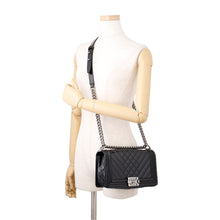 Load image into Gallery viewer, CHANEL ChainShoulder Bag Matelasse CC Logo Boy Chanel BlackA67086 Patent Leather