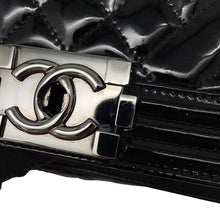 Load image into Gallery viewer, CHANEL ChainShoulder Bag Matelasse CC Logo Boy Chanel BlackA67086 Patent Leather