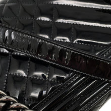 Load image into Gallery viewer, CHANEL ChainShoulder Bag Matelasse CC Logo Boy Chanel BlackA67086 Patent Leather