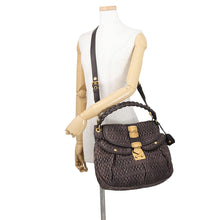 Load image into Gallery viewer, MIUMIU Matelassé Hobo 2WAY Bag BrownRR1300_ZRE_F0572 Leather
