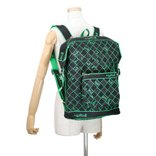 Load image into Gallery viewer, Bottega Veneta Reverse Logo Webbing Backpack Black/Parakeet658972V1VN11091 Canvas