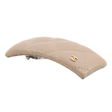 Load image into Gallery viewer, CHANEL Barrette Matelasse BeigeAAB850 Leather