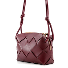Load image into Gallery viewer, Bottega Veneta Maxi INTRECCIATO Cassette Camera Bag Bordeaux709417VCQC22247 Lambskin Size Small