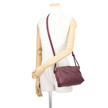 Load image into Gallery viewer, Bottega Veneta Maxi INTRECCIATO Cassette Camera Bag Bordeaux709417VCQC22247 Lambskin Size Small