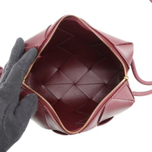 Load image into Gallery viewer, Bottega Veneta Maxi INTRECCIATO Cassette Camera Bag Bordeaux709417VCQC22247 Lambskin Size Small