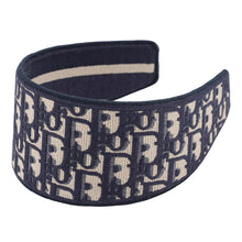 Load image into Gallery viewer, Dior Oblique headband Navy/White Canvas