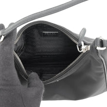 将图像加载到图库查看器中,PRADA Re-Edition 2005 Re-Nylon mini bag Black1NE204_R064_F0002 Nylon Saffiano LeatherLeather