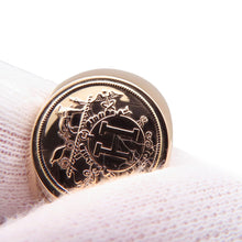 Load image into Gallery viewer, HERMES Exlibris Chevalier Ring Size 61/#21 18K Pink Gold