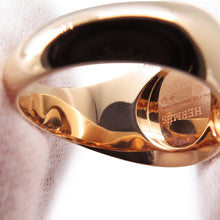 Load image into Gallery viewer, HERMES Exlibris Chevalier Ring Size 61/#21 18K Pink Gold