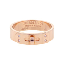 Load image into Gallery viewer, HERMES Kelly Diamond Ring Size PM/54/#14H109041B 00054 18K Pink Gold