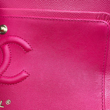 将图像加载到图库查看器中,CHANEL Matelasse W flap Chain Shoulder Bag PinkA01113 Caviar Leather Size 23