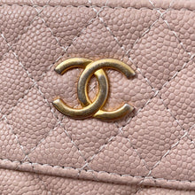Load image into Gallery viewer, CHANEL V Stitch Clutch Bag BeigeA69251 Caviar Leather