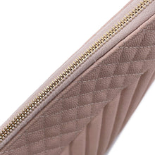 Load image into Gallery viewer, CHANEL V Stitch Clutch Bag BeigeA69251 Caviar Leather
