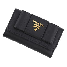 Load image into Gallery viewer, PRADA Key Case Black1PG222 Saffiano Leather