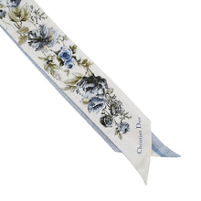 Load image into Gallery viewer, Dior Mitzah Rose White/Light Blue/Multicolor Silk100%