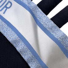 Load image into Gallery viewer, Dior Mitzah Rose White/Light Blue/Multicolor Silk100%