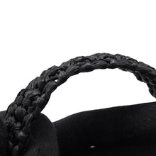 Load image into Gallery viewer, PRADA Crochet Tote Bag Black/White1BG444 Raffia Size Small