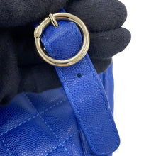 Load image into Gallery viewer, CHANEL Matelasse Backpack BlueAS0004 Caviar Leather