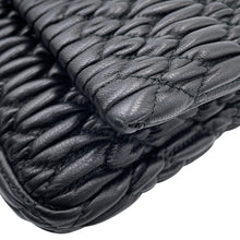 Load image into Gallery viewer, MIUMIU Nappa Crystal Shoulder Bag BlackRP0233 Nappa Leather