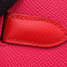 Load image into Gallery viewer, HERMES Birkin Sellier Casaque Rouge Coeur/Rose Extreme/Blue Zanzibar Epsom Size 30