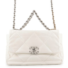 将图像加载到图库查看器中,CHANEL CHANEL 19 Dixneuf Matelasse Shoulder Bag WhiteAS1161-B07327-10601 Lambskin Size Large