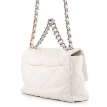 将图像加载到图库查看器中,CHANEL CHANEL 19 Dixneuf Matelasse Shoulder Bag WhiteAS1161-B07327-10601 Lambskin Size Large