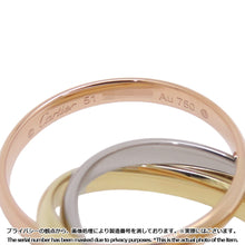 Load image into Gallery viewer, CARTIER Trinity Ring Size Small/51/#11B4235151/B4235100 K18PG K18YG K18WG