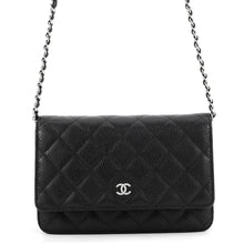 Load image into Gallery viewer, CHANEL Matelasse Classic Chain Wallet BlackAP0250 Caviar Leather