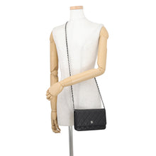 Load image into Gallery viewer, CHANEL Matelasse Classic Chain Wallet BlackAP0250 Caviar Leather