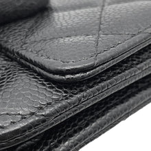 Load image into Gallery viewer, CHANEL Matelasse Classic Chain Wallet BlackAP0250 Caviar Leather