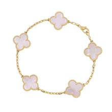 Load image into Gallery viewer, Van Cleef & Arpels Vintage Alhambra Bracelet 5 motifsVCARA41800 18K Yellow Gold