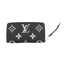Load image into Gallery viewer, LOUIS VUITTON Zippy Wallet Noir/BeigeM80481 Bicolor Monogram Empreinte Leather