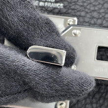 Load image into Gallery viewer, HERMES Kelly Akkad Ecru/Black Togo Leather Toile H Size PM