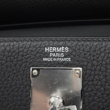 Load image into Gallery viewer, HERMES Kelly Akkad Ecru/Black Togo Leather Toile H Size PM