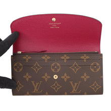 Load image into Gallery viewer, LOUIS VUITTON Portefeuille Emilie Brown/FuchsiaM60697 Monogram
