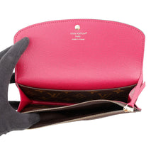 Load image into Gallery viewer, LOUIS VUITTON Portefeuille Emilie Brown/FuchsiaM60697 Monogram