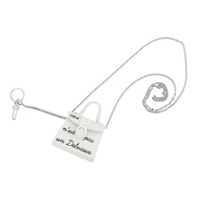 Load image into Gallery viewer, Delvaux Brillon Rumour Bag Charm WhiteAE0429AAM010DCM Box Calf Leather Size Mini