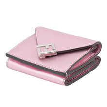 Load image into Gallery viewer, FENDI FF Diamond Tri-fold Wallet MetalicPink8M0480 Leather