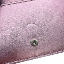 Load image into Gallery viewer, FENDI FF Diamond Tri-fold Wallet MetalicPink8M0480 Leather