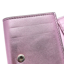 Load image into Gallery viewer, FENDI FF Diamond Tri-fold Wallet MetalicPink8M0480 Leather
