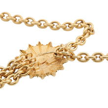 Load image into Gallery viewer, CHANEL Vintage CC Logo Sunburst Chain Belt Gold Metal