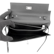 Load image into Gallery viewer, HERMES Kelly wallet long to go Black Epsom