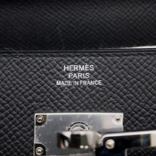 Load image into Gallery viewer, HERMES Kelly wallet long to go Black Epsom